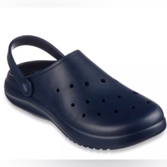 SKECHERS MENŚ FOAMIES - SUMMER CHILL SIZE 8 NAVY - Picture 5 of 9